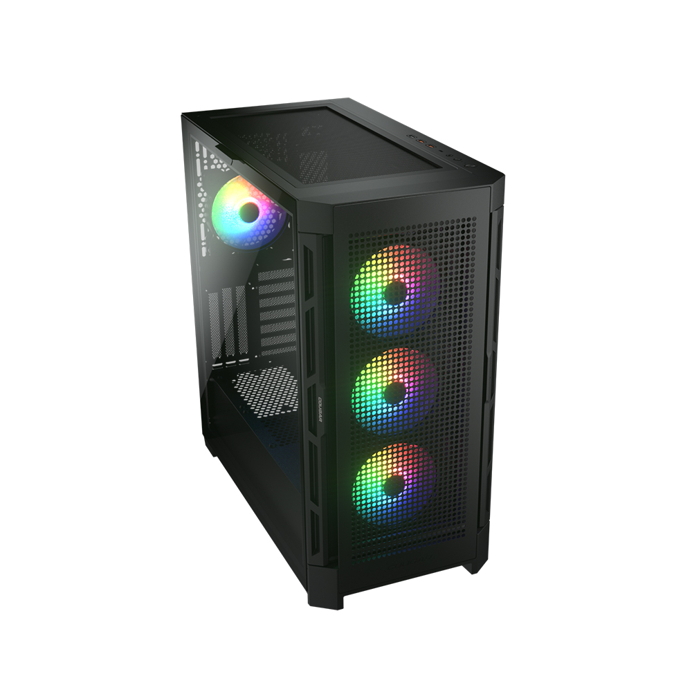 COUGAR 美洲獅 DUOFACE PRO RGB 雙面板 中塔機箱 (黑)
