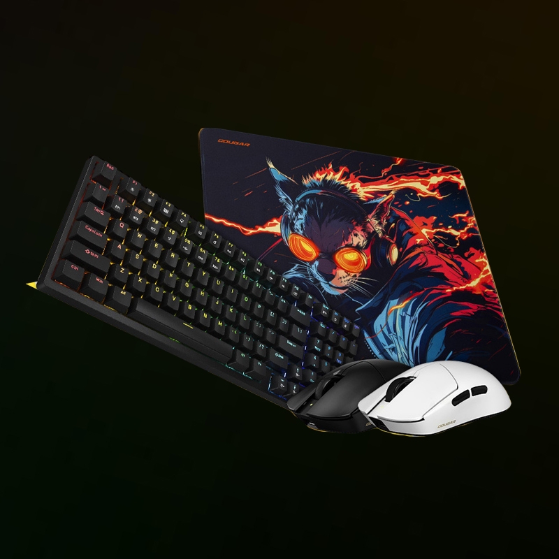 Ultimus  Pro 三模無線鍵盤(黑色/紅軸)+Revenger Pro 4k無線滑鼠(黑/白)